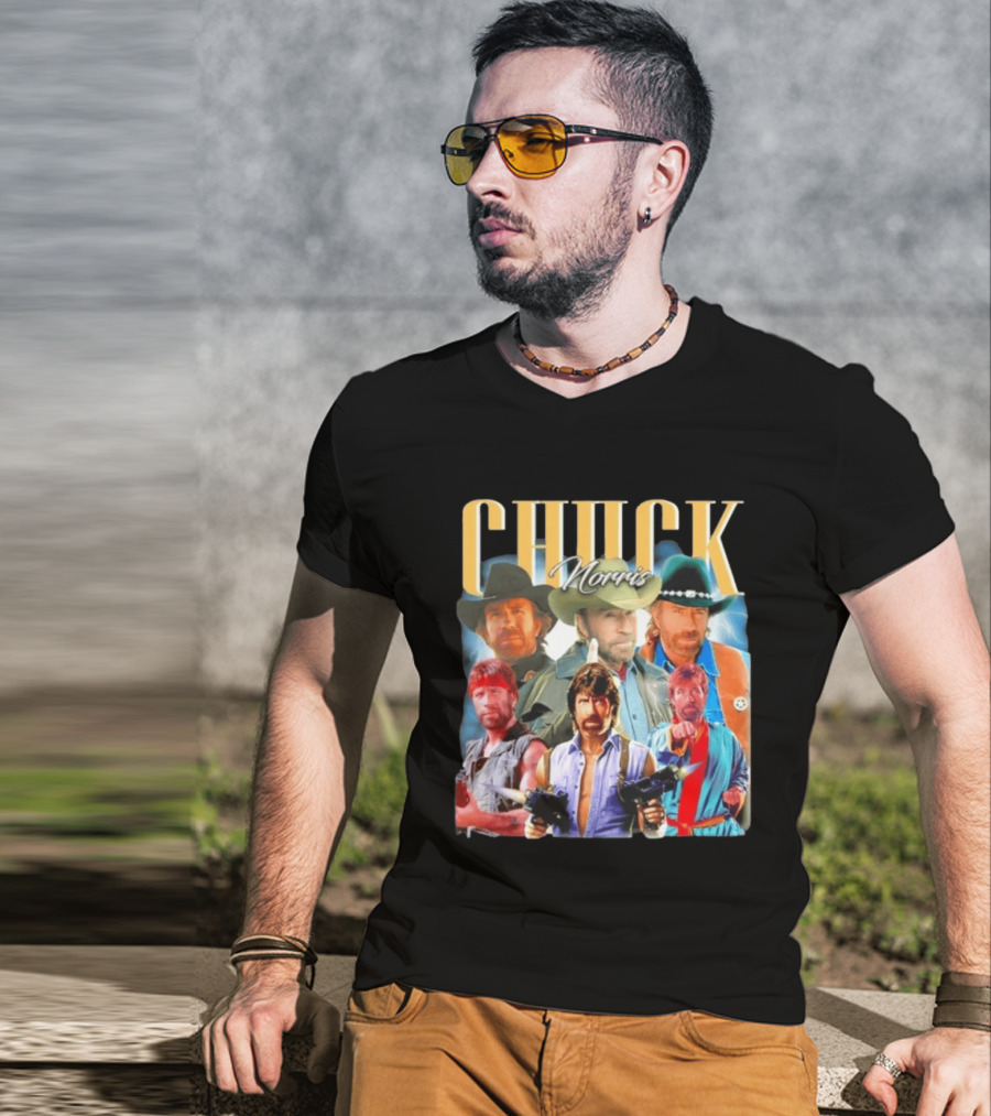 Chuck Norris 1940 2026 Collage Texas Ranger Legend T-Shirt