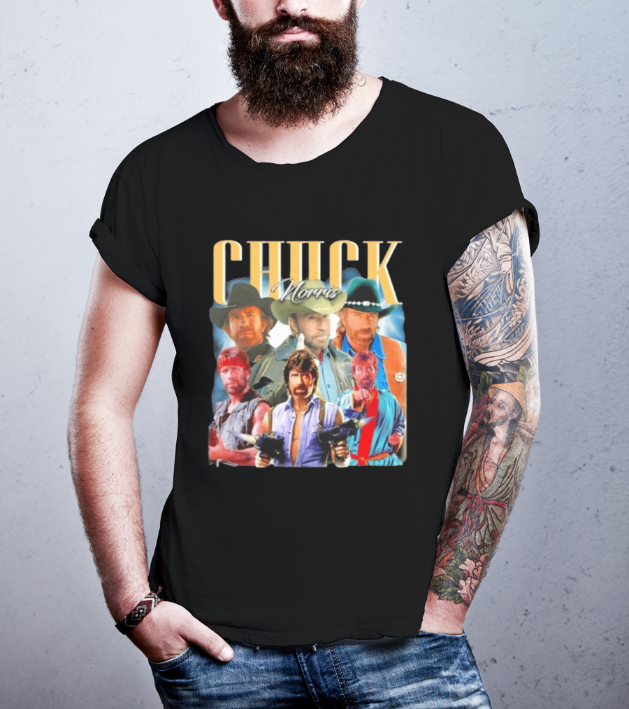 Chuck Norris 1940 2026 Collage Texas Ranger Legend T-Shirt