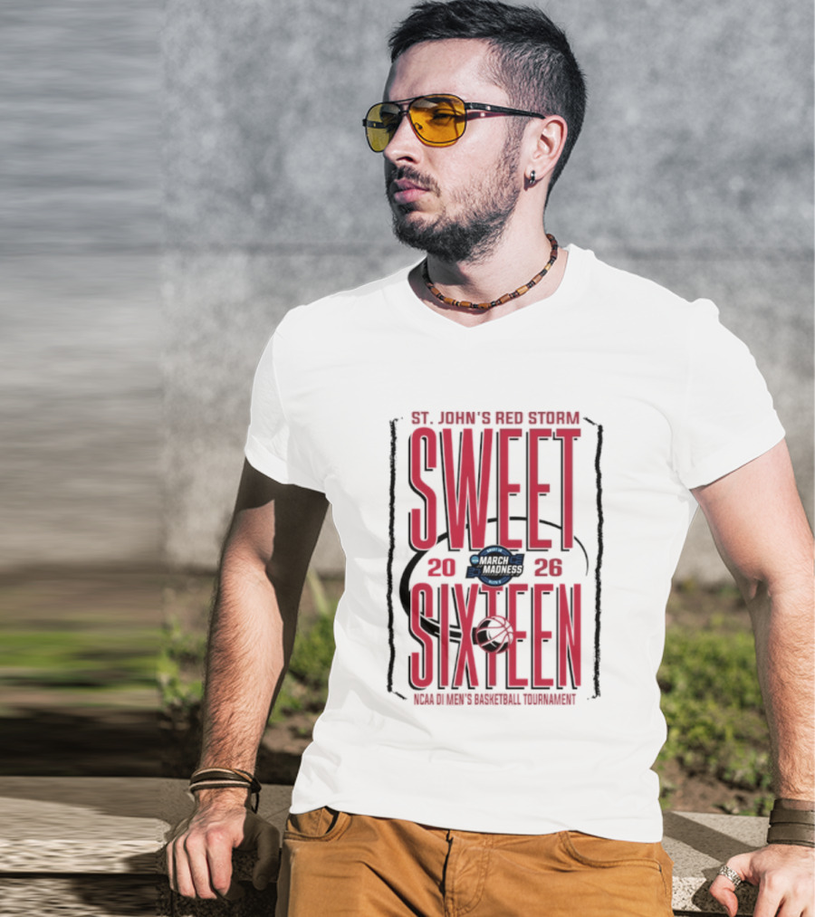 St. John's Red Storm Sweet Sixteen 2026 NCAA Men's Basketball Tournament T-Shirt