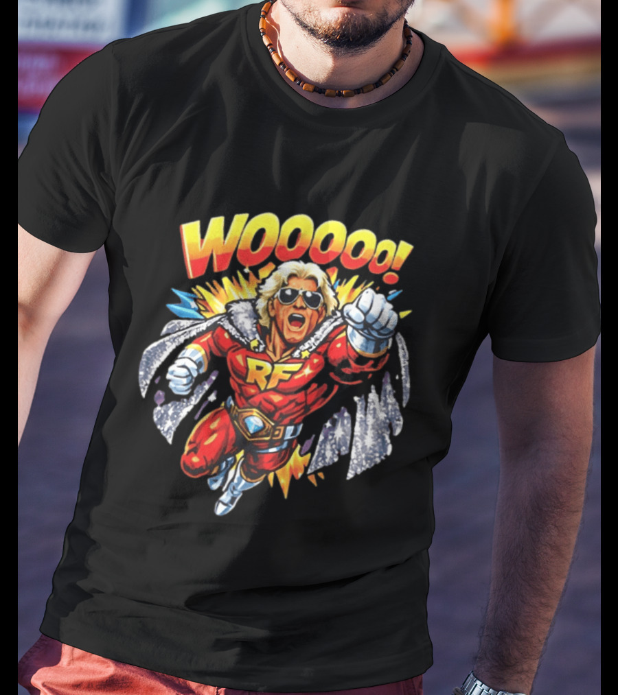 Woooo Super Flair RF Cartoon Hero T-Shirt