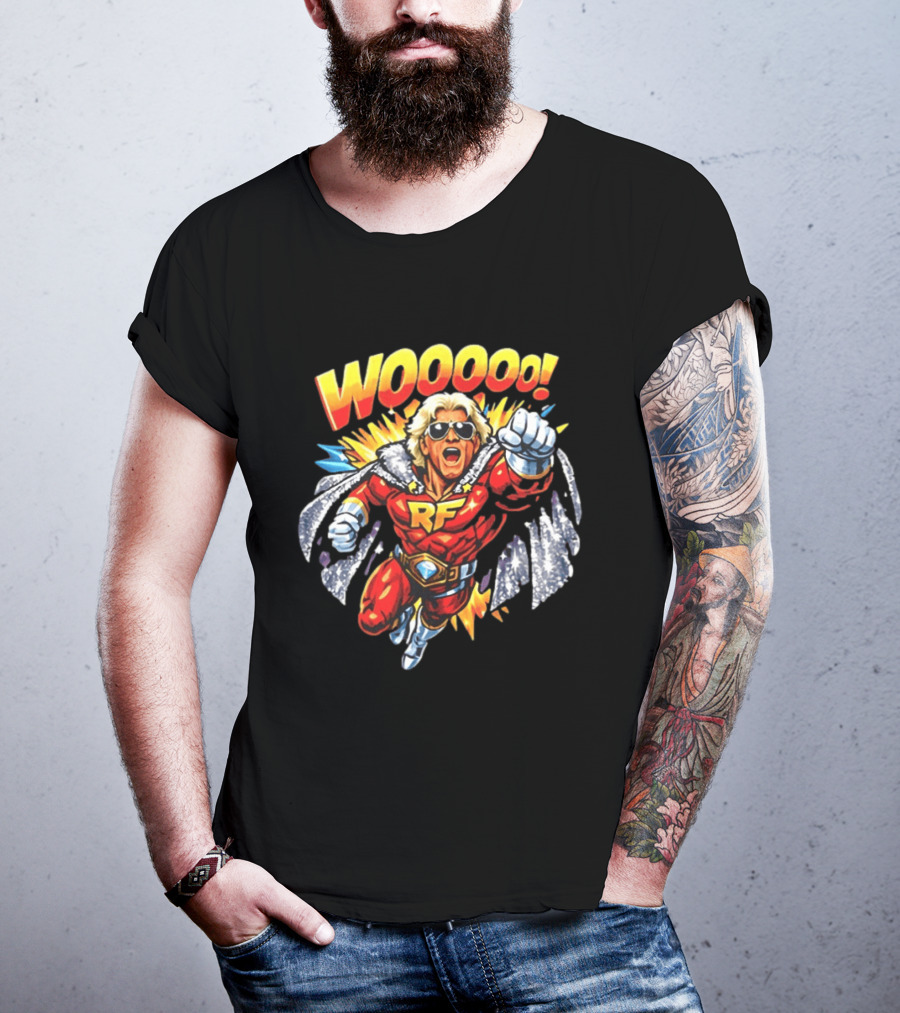 Woooo Super Flair RF Cartoon Hero T-Shirt