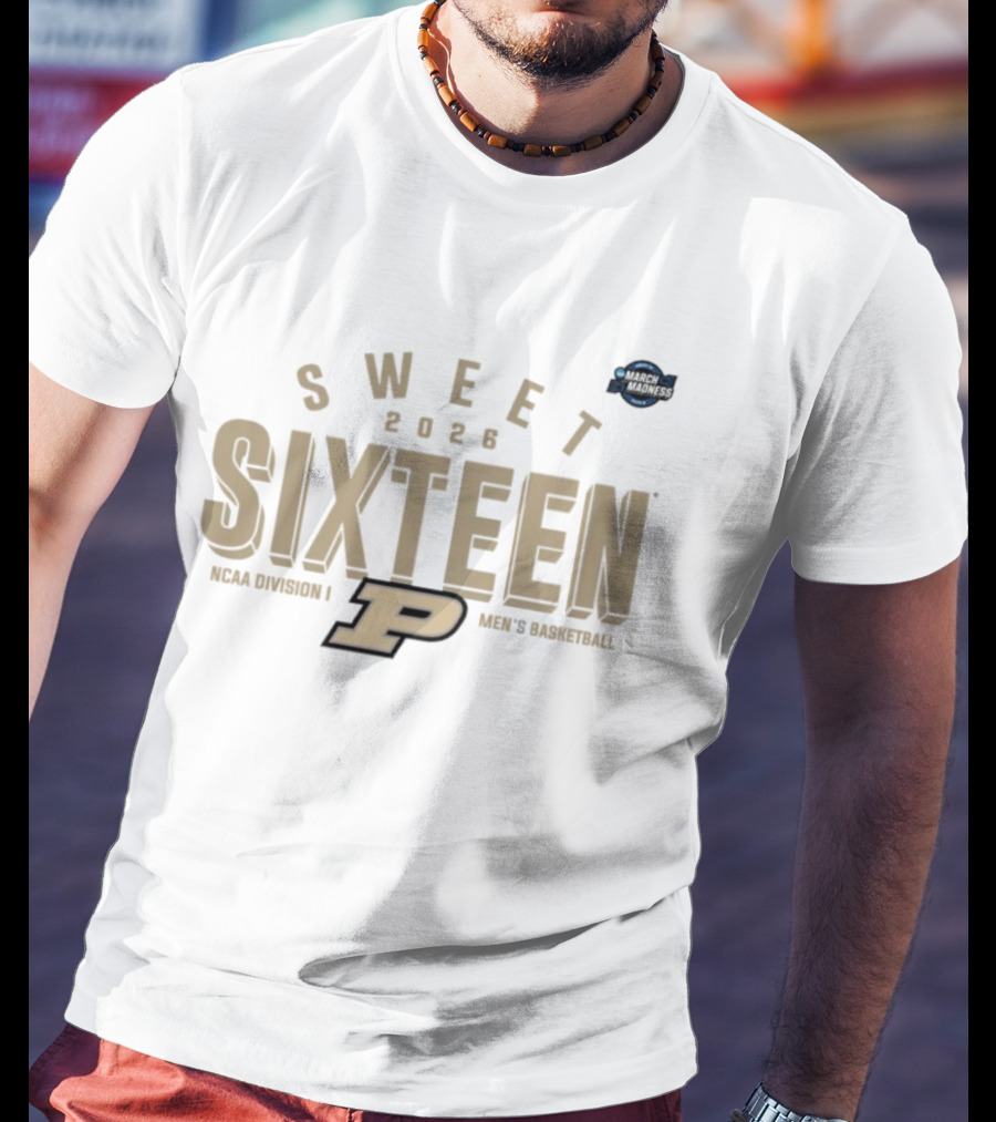 Sweet Sixteen 2026 Purdue NCAA Division I Men's Basketball T-Shirt