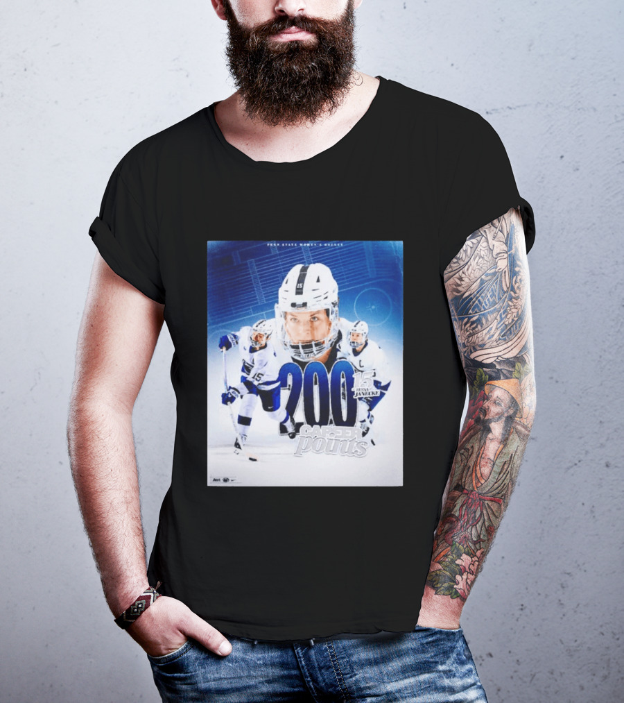 Penn State Women's Hockey Tessa Janecke 200 Career Points T-Shirt