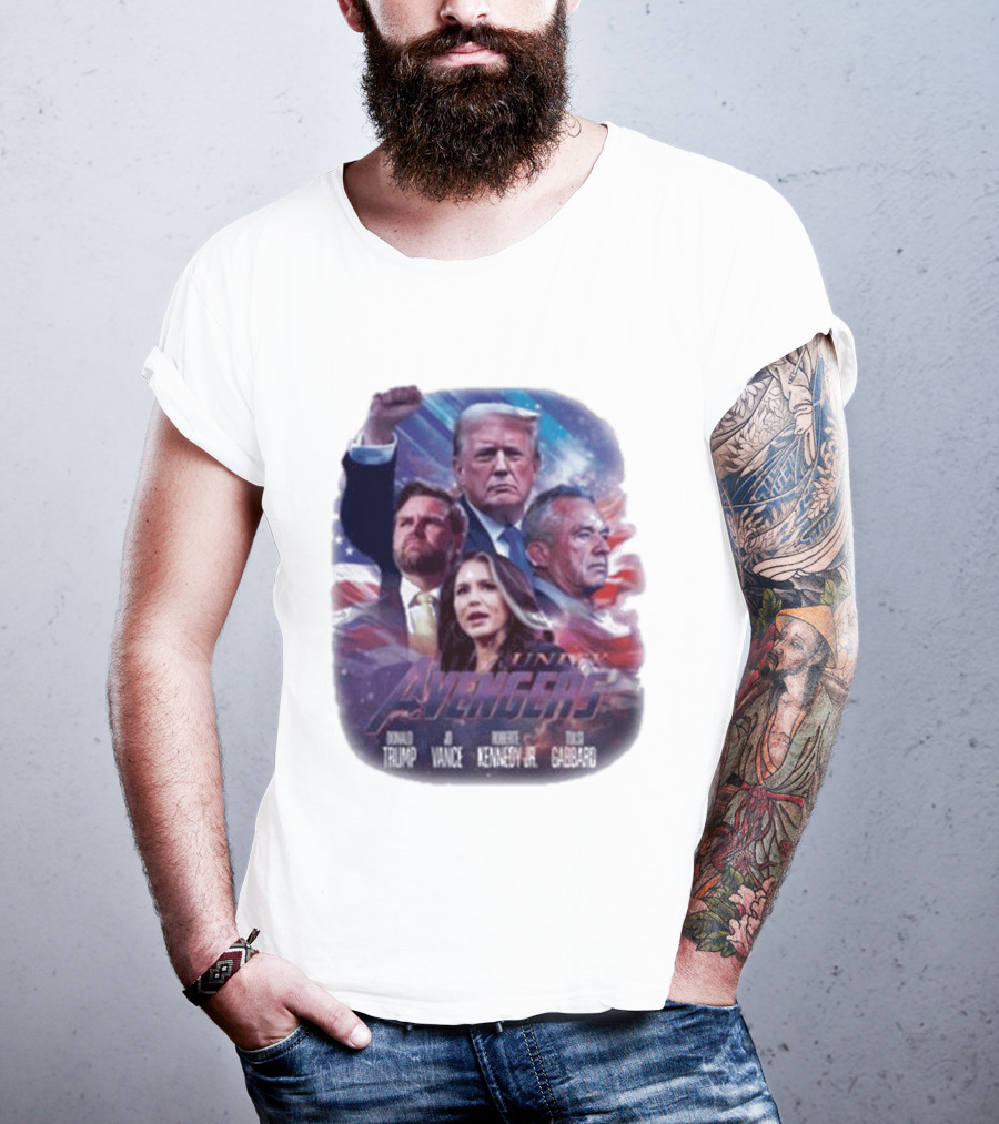 Unity Avengers Trump Vance Kennedy Jr Tulsi Gabbard T-Shirt