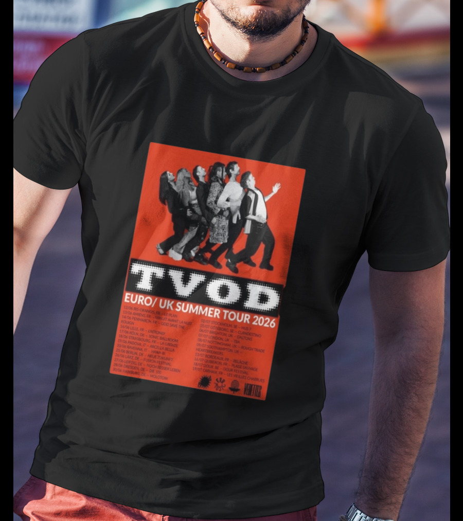 TVOD Euro UK Summer Tour 2026 Concert Dates And Cities T-Shirt