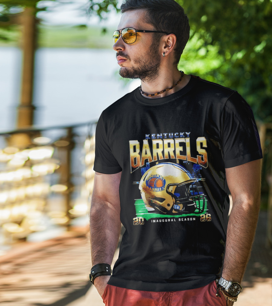 Kentucky Barrels 2026 Inaugural Season Helmet T-Shirt