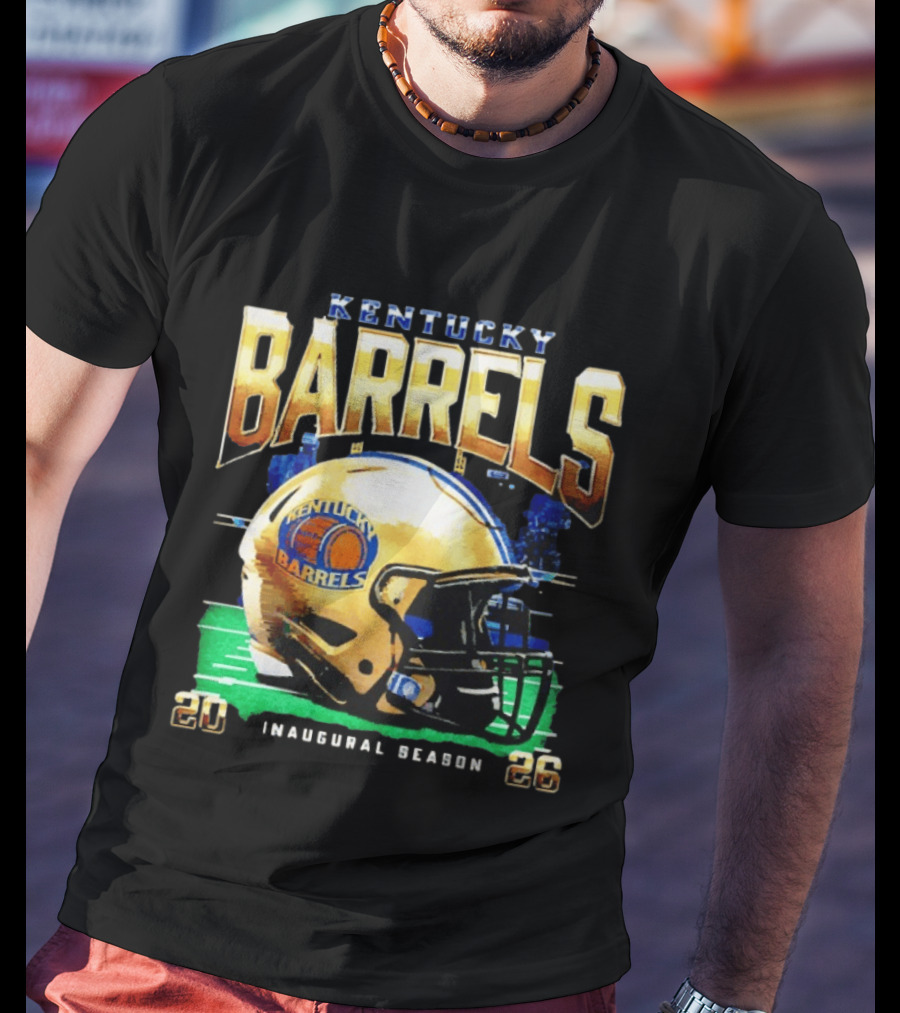 Kentucky Barrels 2026 Inaugural Season Helmet T-Shirt