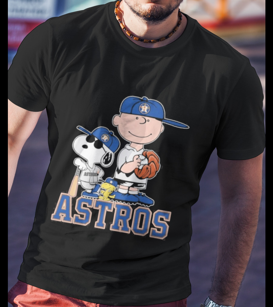 Snoopy Brown Astros Baseball 2026 T-Shirt