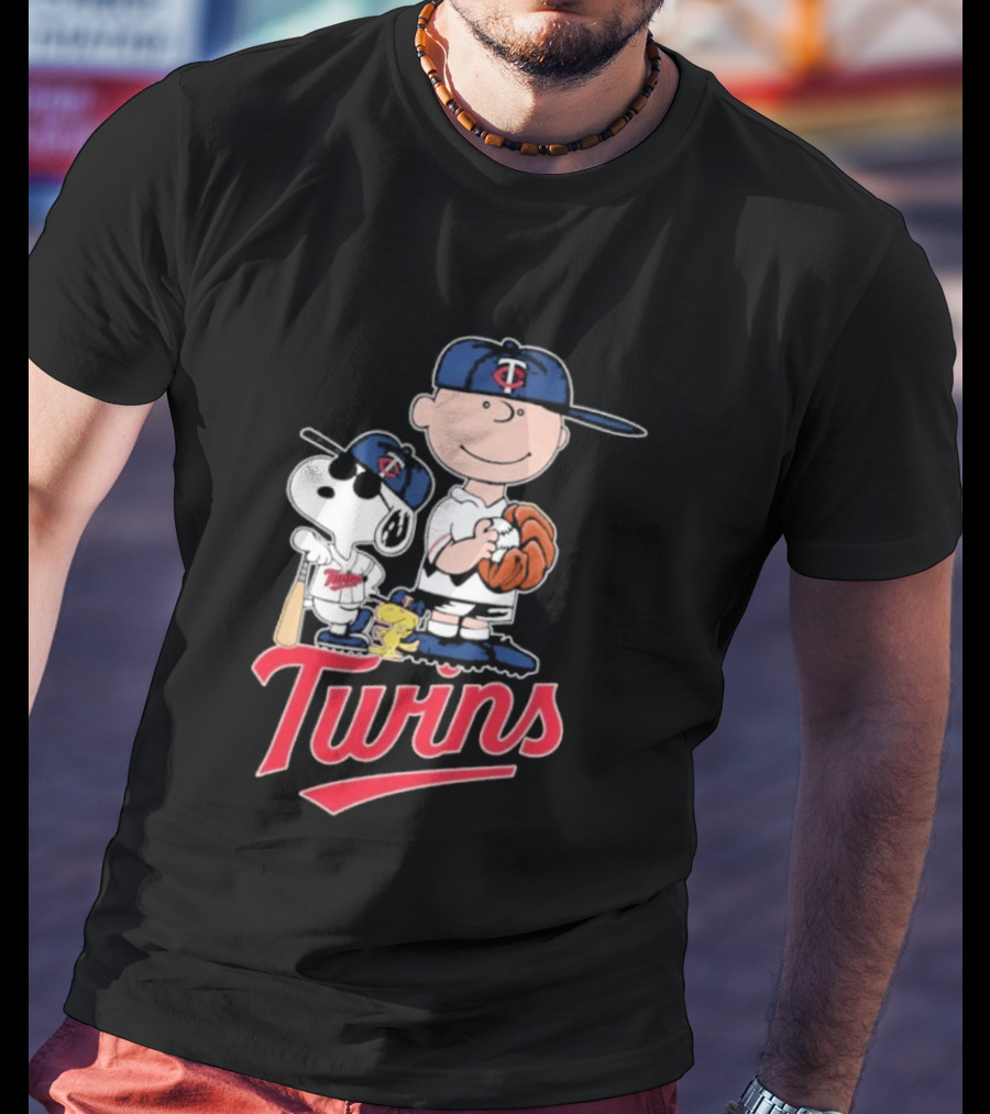Snoopy 2026 Peanuts Charlie Brown Twins Baseball T-Shirt