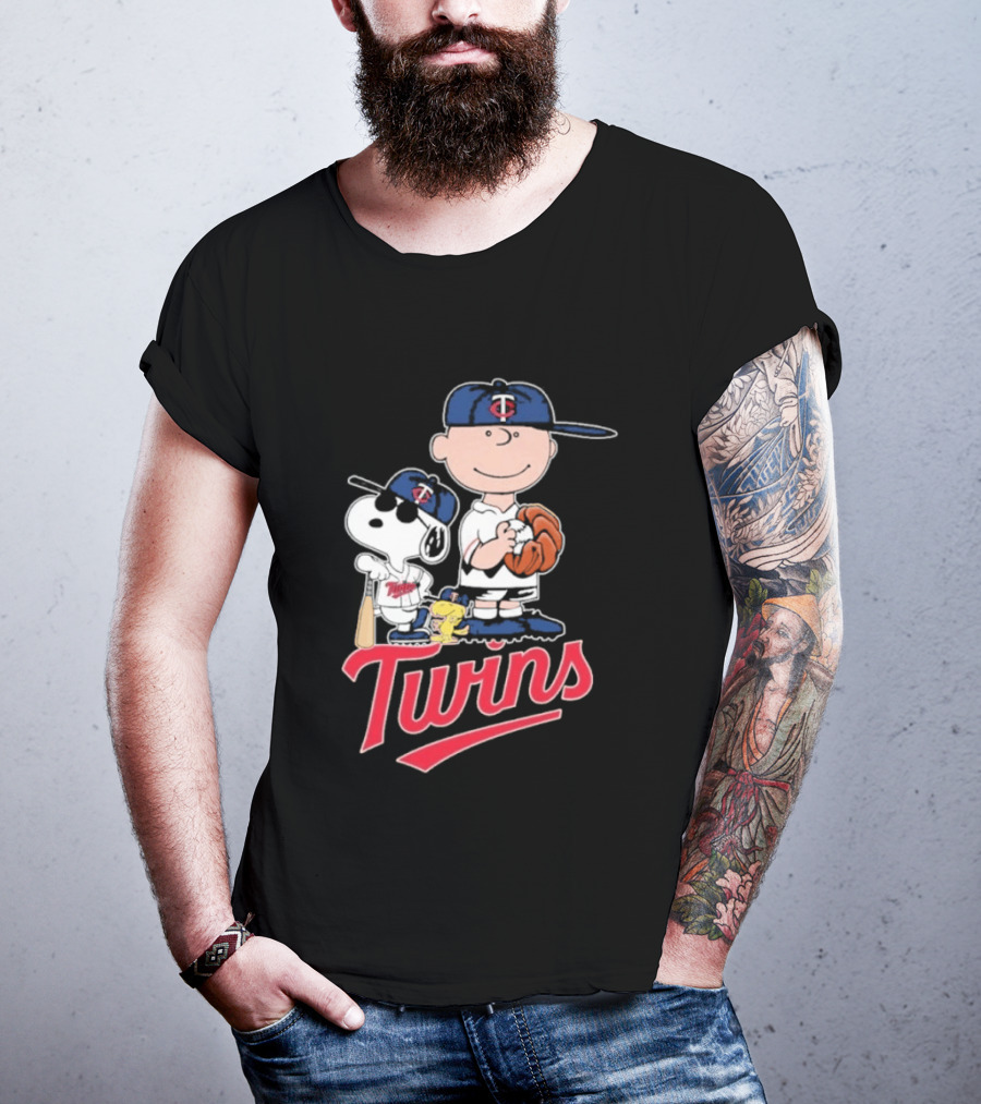 Snoopy 2026 Peanuts Charlie Brown Twins Baseball T-Shirt