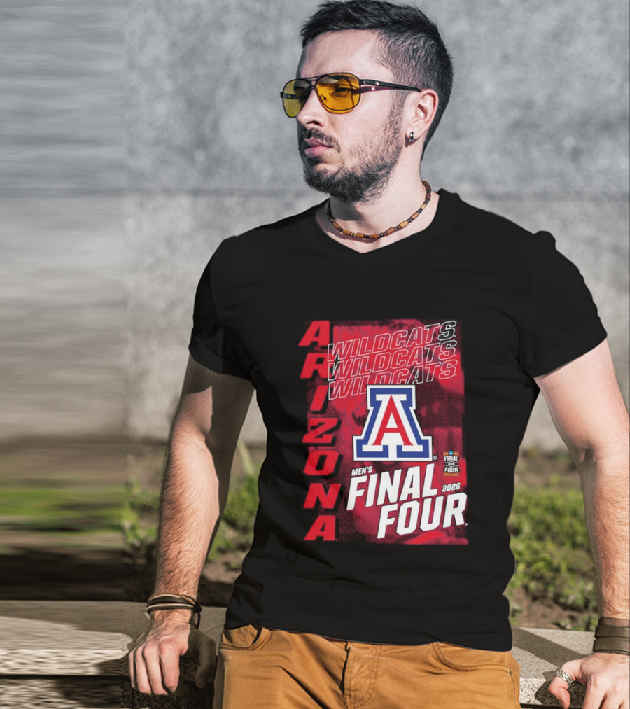 Arizona Wildcats 2026 Men's NCAA Final Four Basketball Tournament T-Shirt