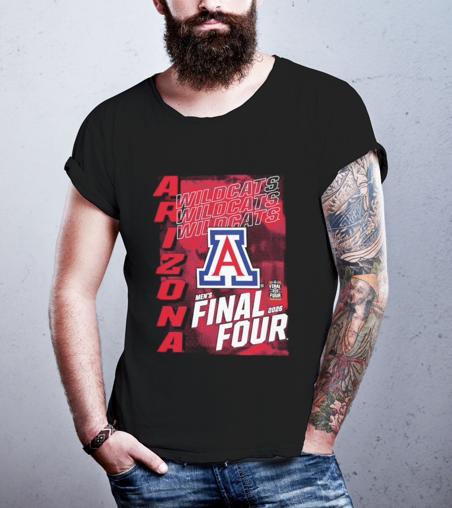 Arizona Wildcats 2026 Men's NCAA Final Four Basketball Tournament T-Shirt