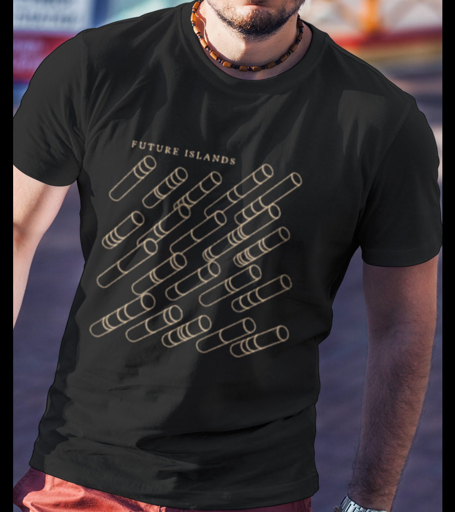 Future Islands Architecture Stacked Tube T-Shirt