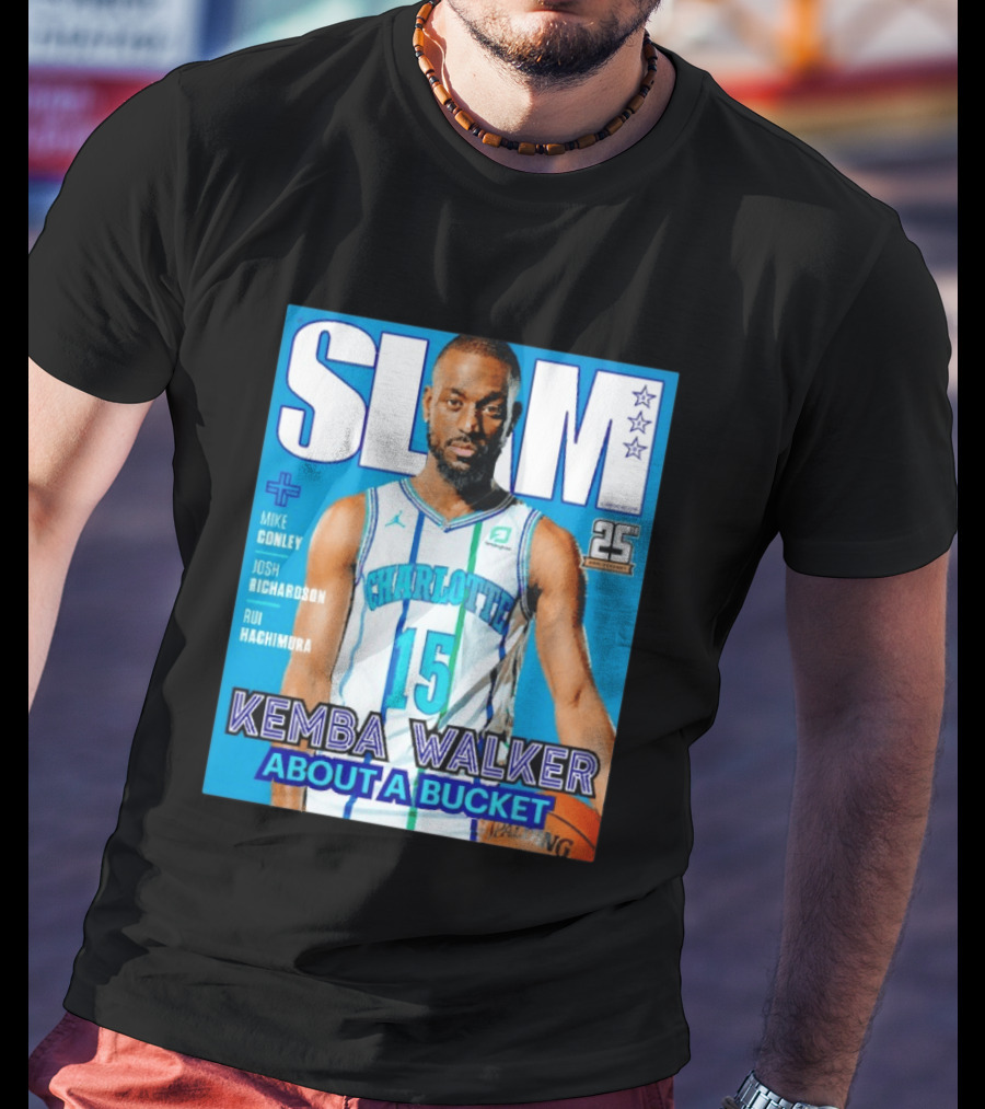 Slam Magazine Kemba Walker Charlotte Hornets About A Bucket Edition T-Shirt