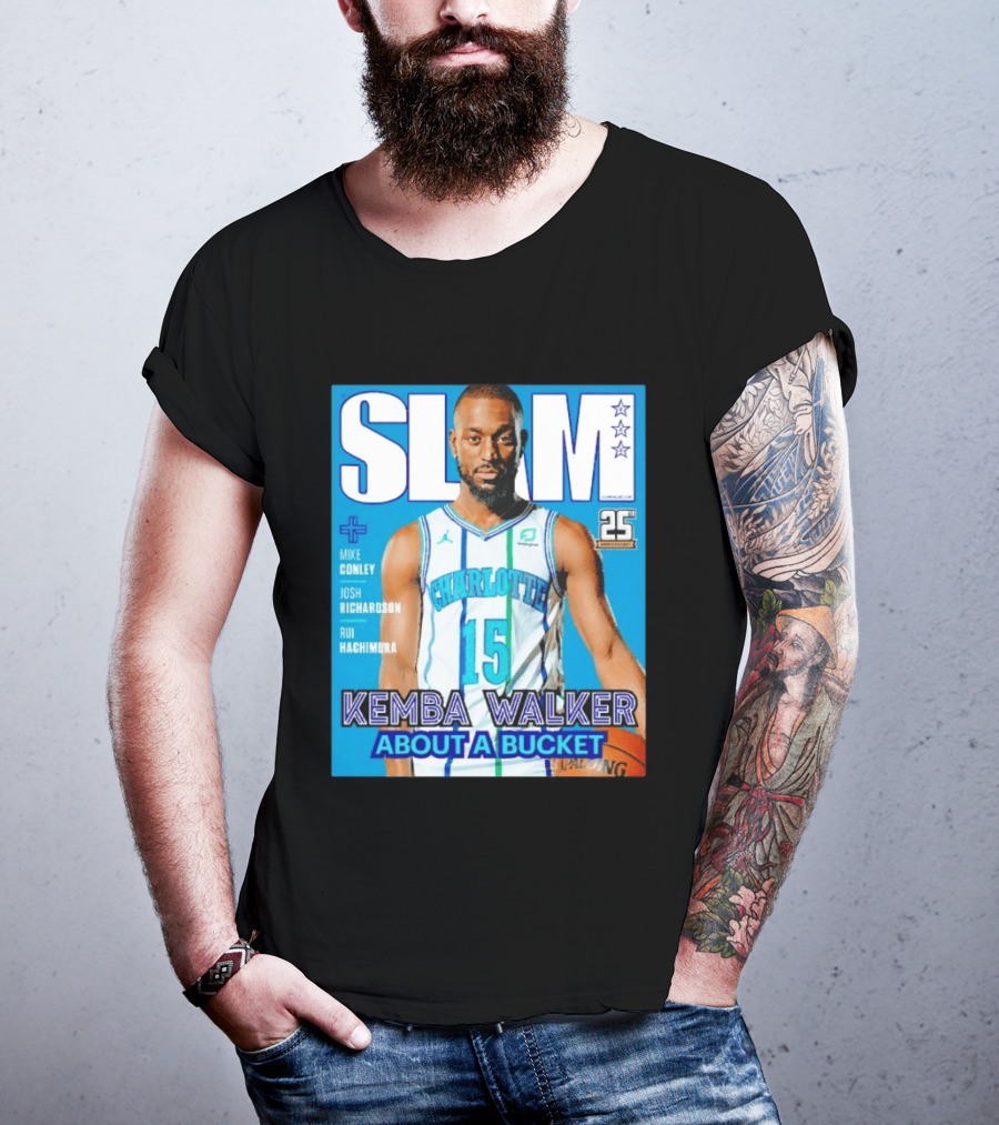 Slam Magazine Kemba Walker Charlotte Hornets About A Bucket Edition T-Shirt