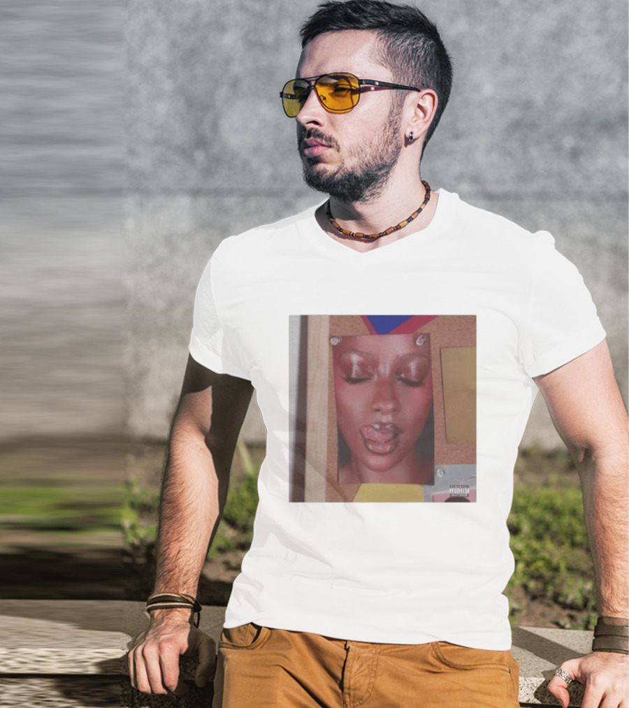 Candy Justine Skye Album Artwork With Portrait And Corkboard Accents T-Shirt