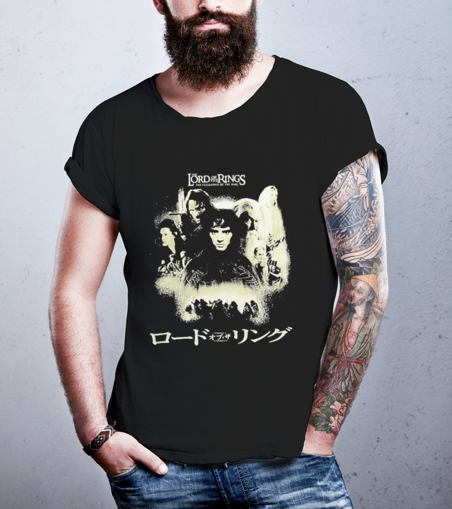 The Lord Of The Rings Fellowship Of The Ring Characters Japanese T-Shirt