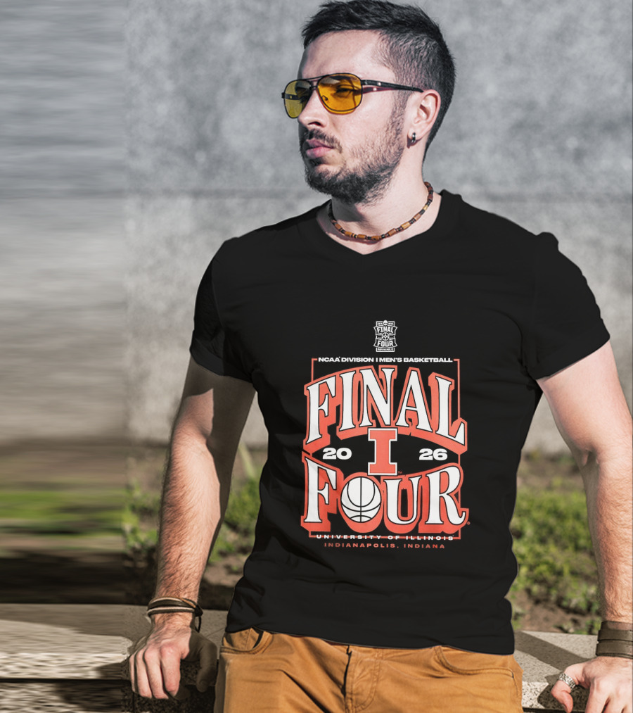 NCAA Division I Men's Basketball Final Four 2026 University Of Illinois Indianapolis T-Shirt