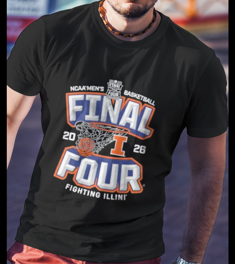 Illinois Basketball 2026 NCAA Final Four Fighting Illini T-Shirt