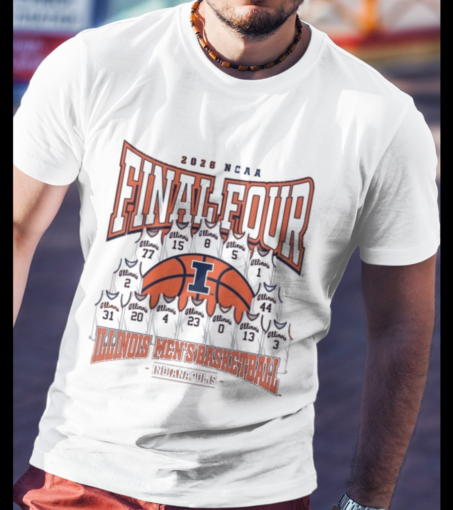 2026 NCAA Final Four Illinois Men's Basketball Indianapolis T-Shirt