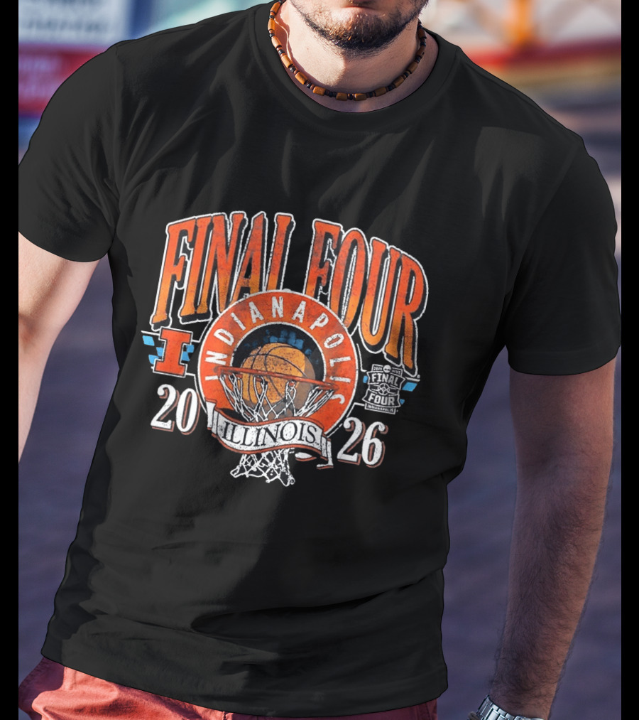 Indiana NCAA Final Four 2026 Illinois Fighting Illini Basketball T-Shirt