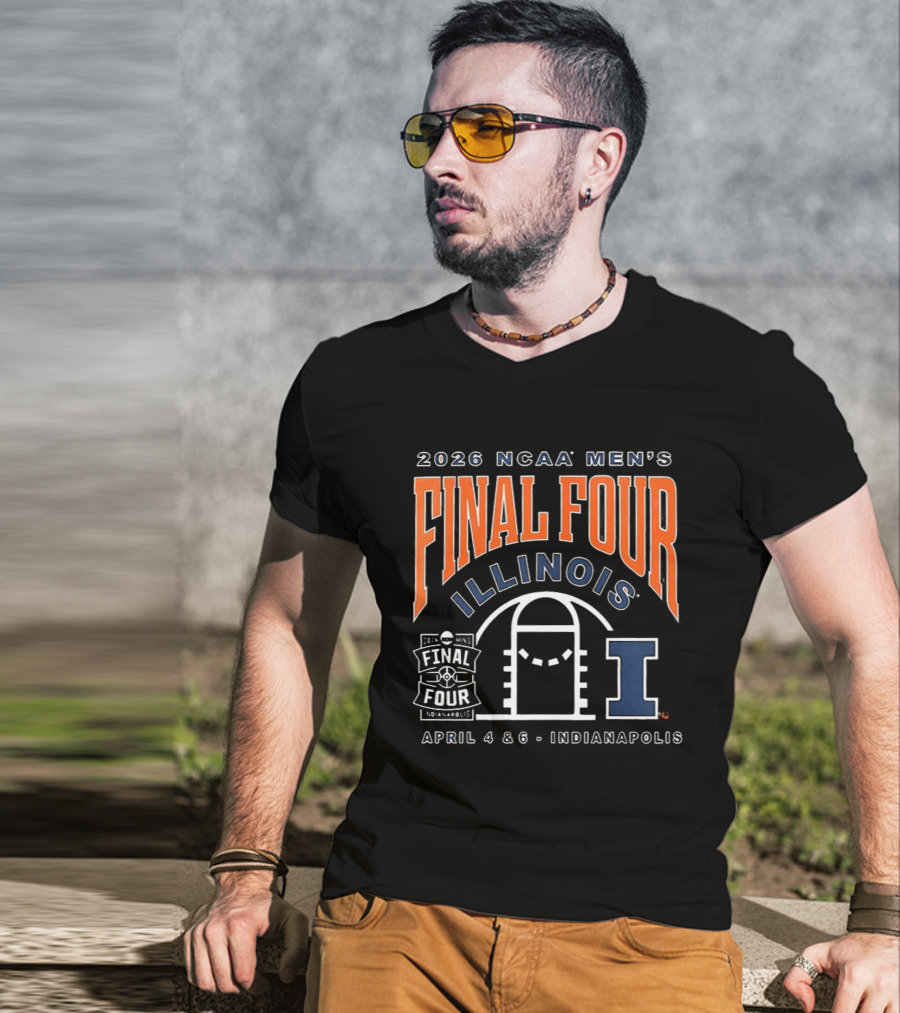 2026 NCAA Men's Final Four Illinois Basketball Indianapolis April 4 6 T-Shirt