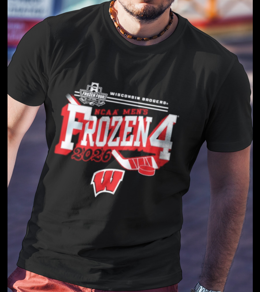 Wisconsin Badgers 2026 NCAA Men's Frozen Four Bound Hockey Tournament T-Shirt