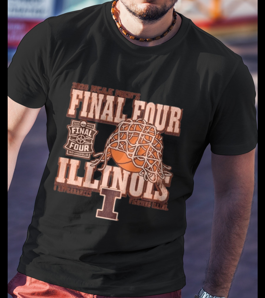 2026 NCAA Men's Final Four Illinois Basketball Indianapolis March Madness T-Shirt