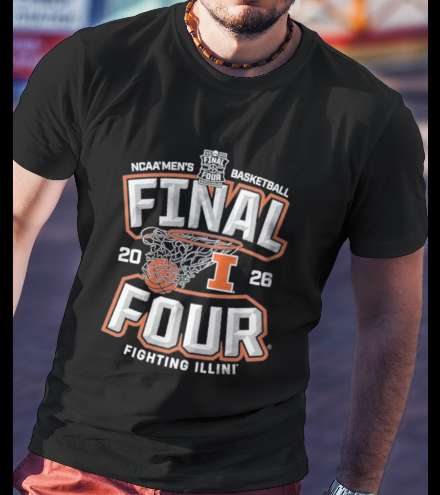 Final Four 2026 Fighting Illinois Basketball T-Shirt