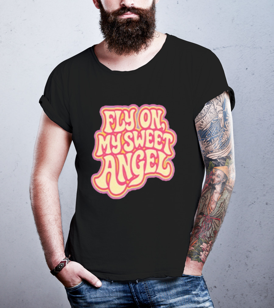 Jimi Hendrix Signed Fly On My Sweet Angel Psychedelic T-Shirt