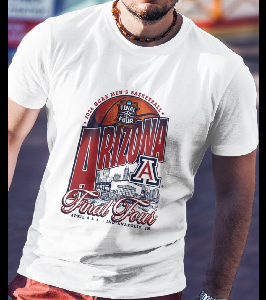 2026 NCAA Men's Basketball Arizona Wildcats Final Four Indianapolis April T-Shirt