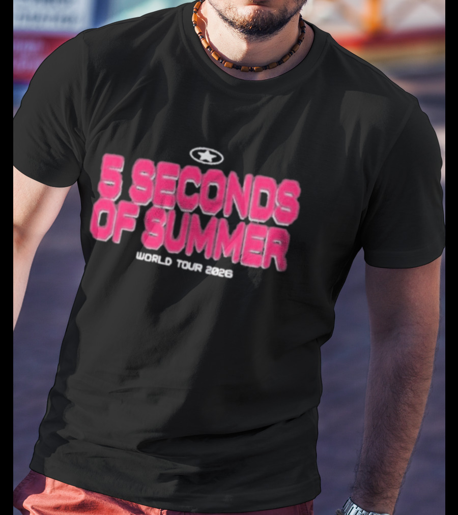 5 Seconds Of Summer World Tour 2023 Everyone's A Star T-Shirt