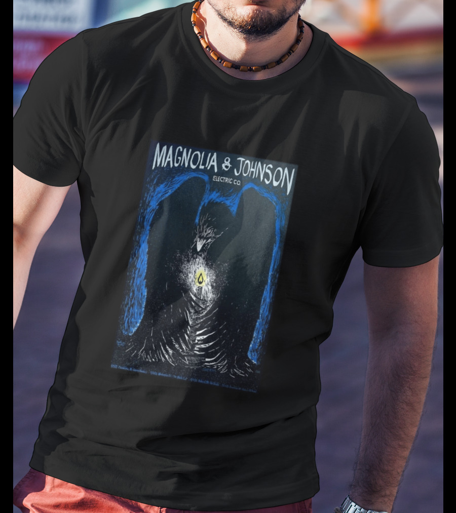 Magnolia And Johnson Electric CO Tour 2026 Mystical Bird With Candle T-Shirt
