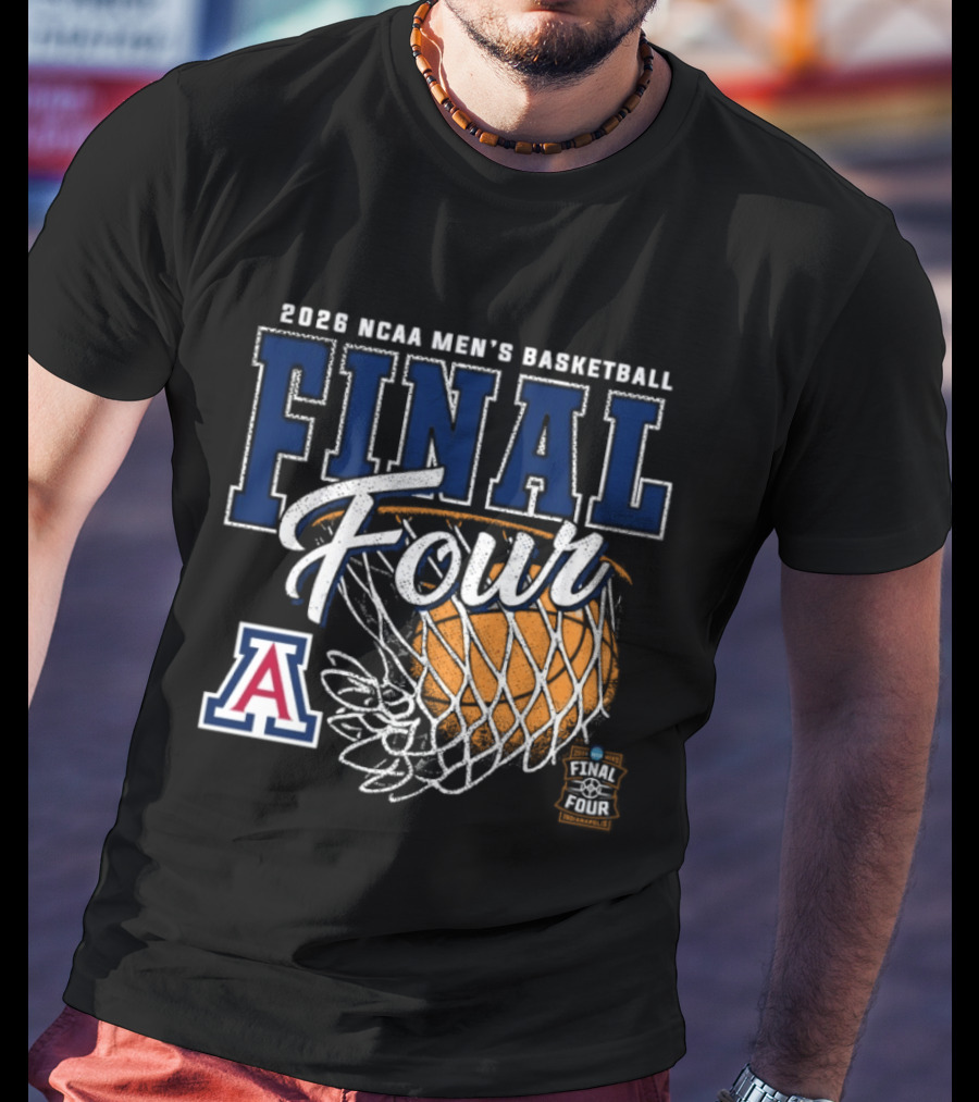 2026 NCAA Men's Basketball Final Four Arizona Wildcats Official Team Gear T-Shirt