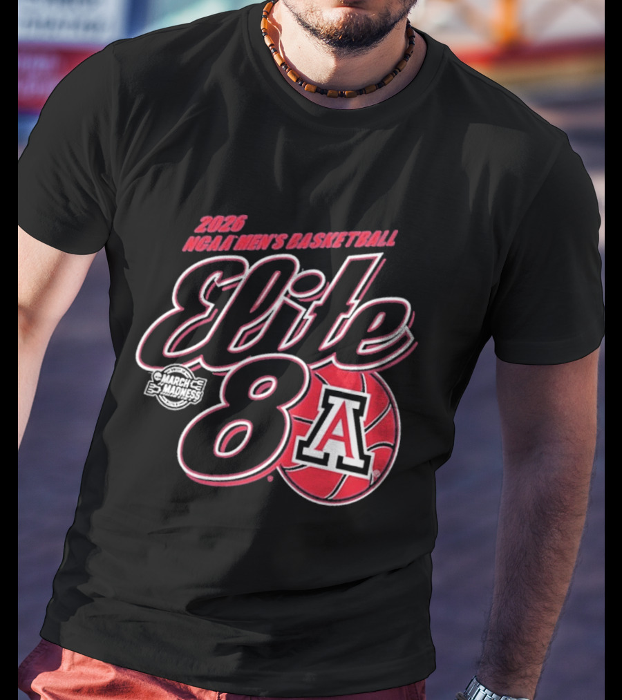 2026 NCAA Men's Basketball Elite 8 Arizona Wildcats T-Shirt