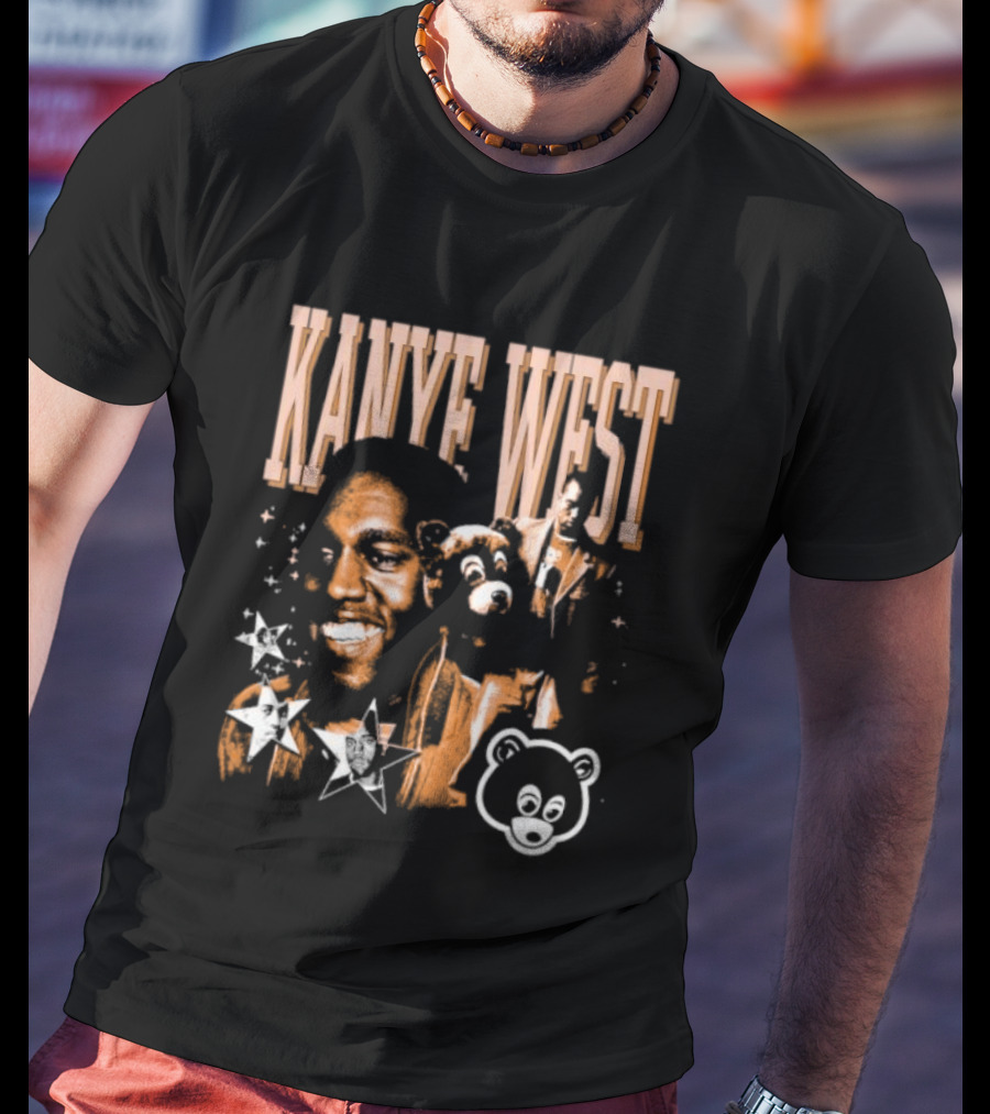 Kanye West College Dropout Bear Stars T-Shirt