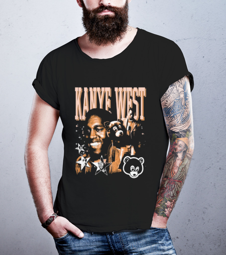 Kanye West College Dropout Bear Stars T-Shirt