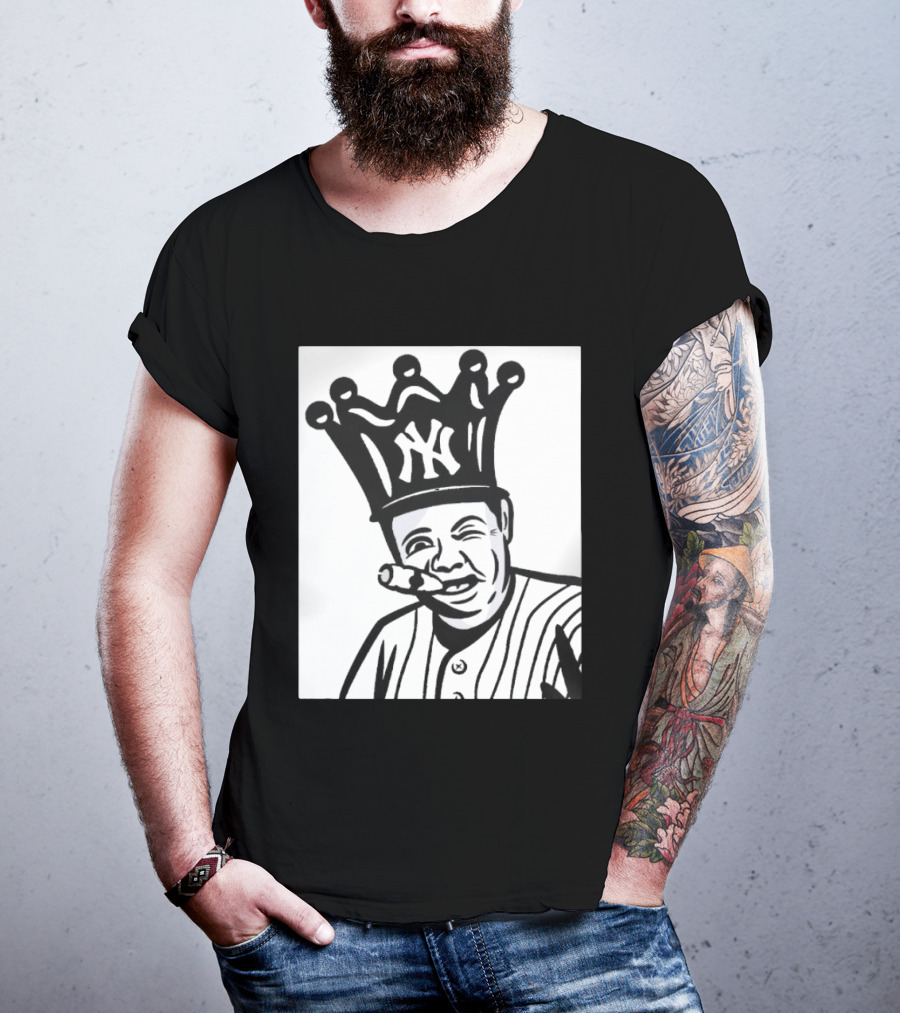 Babe Ruth Cigar Crown NY Yankees Opening Day T-Shirt