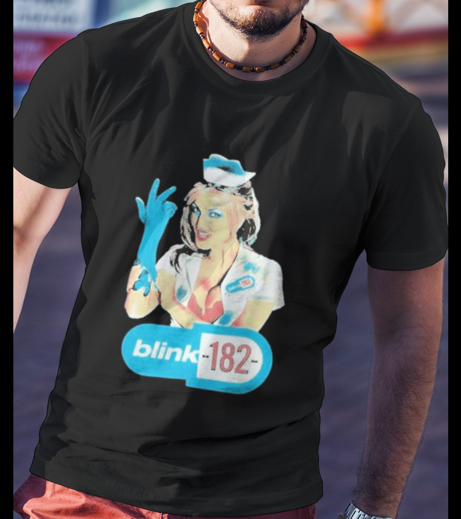 Blink 182 Enema Of The State Nurse Glove T-Shirt
