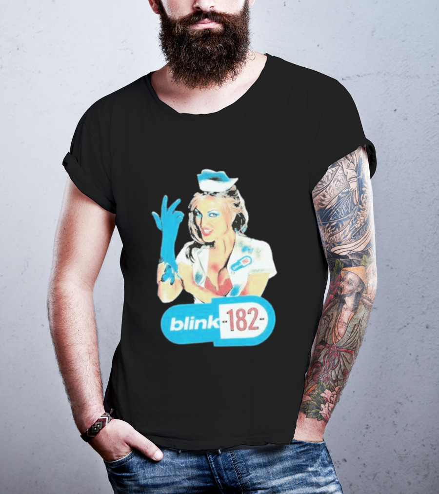 Blink 182 Enema Of The State Nurse Glove T-Shirt