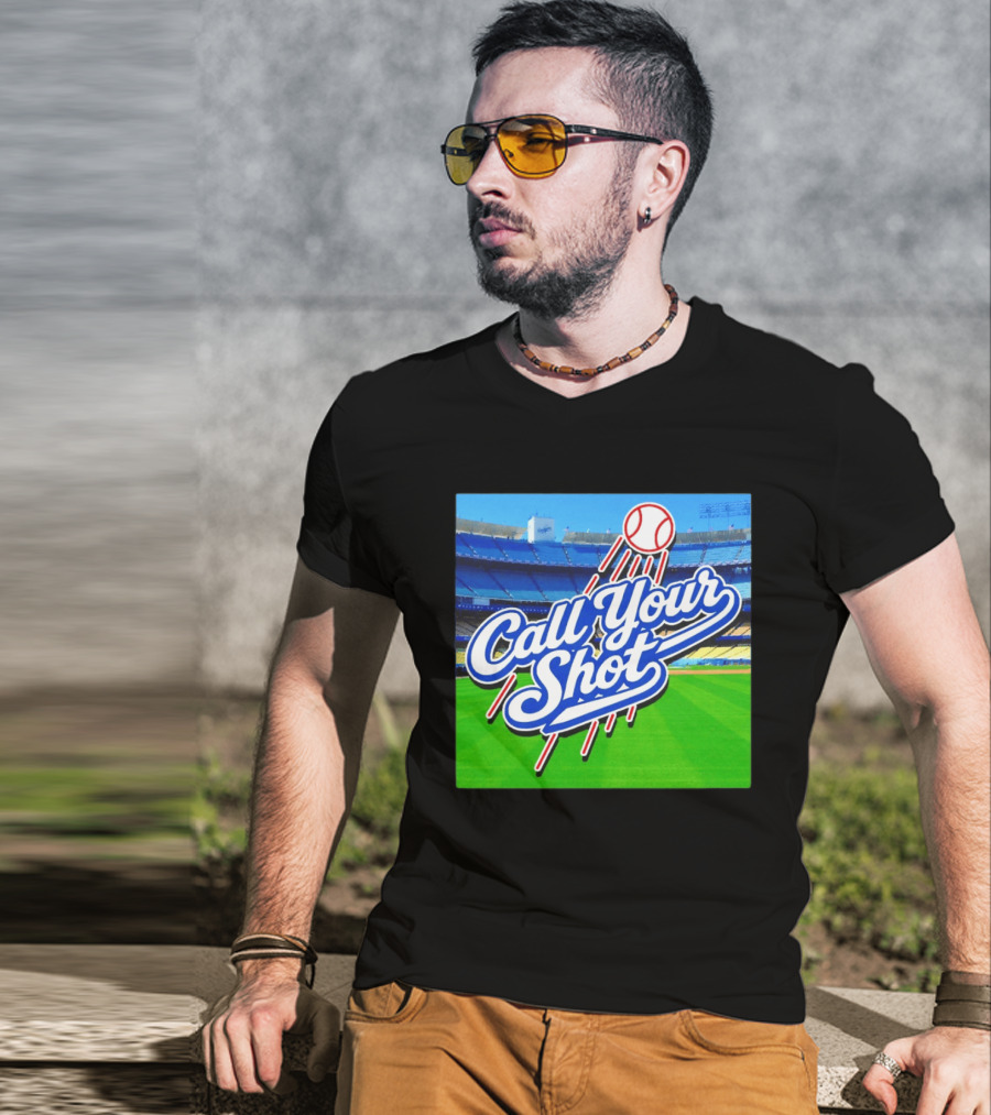 Call Your Shot Los Angeles Dodgers Stadium Baseball T-Shirt