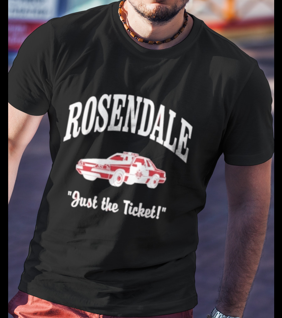 Rosendale Just The Ticket Classic Police Car T-Shirt