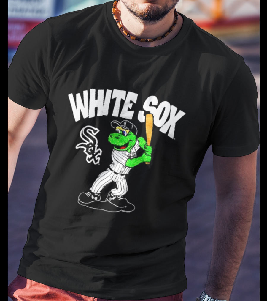 Chicago White Sox Southpaw Mascot Batting Baseball Team T-Shirt