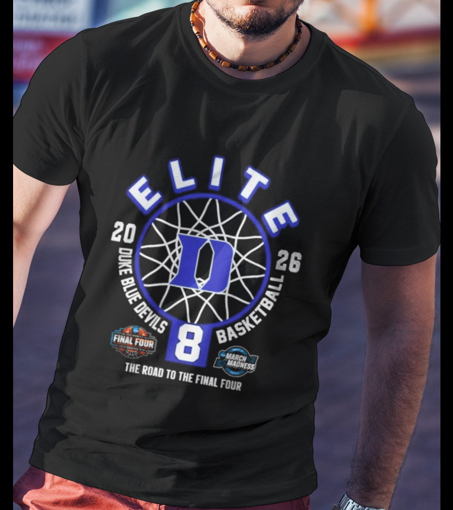 Duke Blue Devils 2026 Elite Eight NCAA Women's Basketball Road To The Final Four T-Shirt