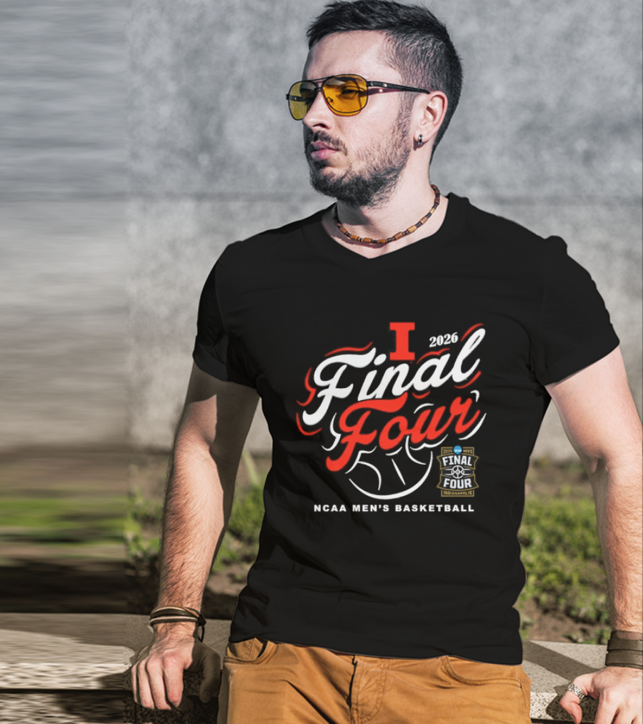 Illinois Final Four Bound 2026 NCAA Men's Basketball March Madness Tournament T-Shirt