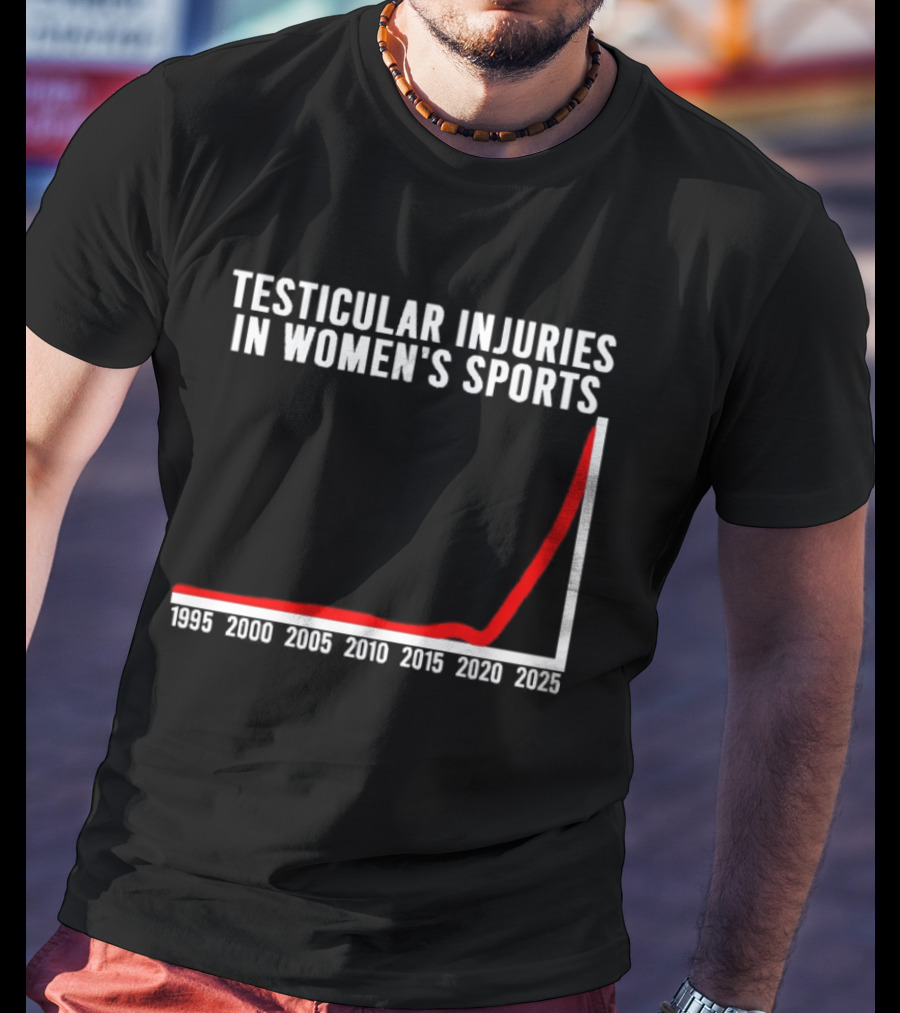 Graphical Humor Testicular Injuries In Women's Sports T-Shirt