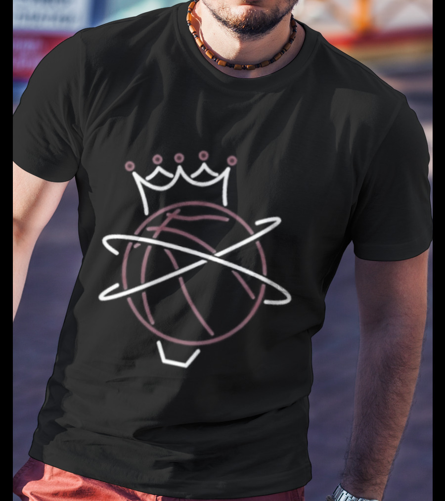 The Basketball Kings From Queens Neon Athlete Logos Crowned Basketball T-Shirt