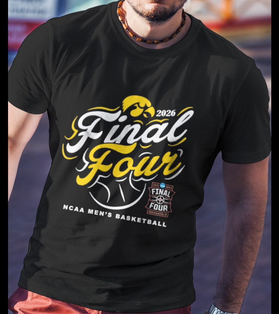 Iowa Hawkeyes 2026 Final Four NCAA Men's Basketball March Madness T-Shirt