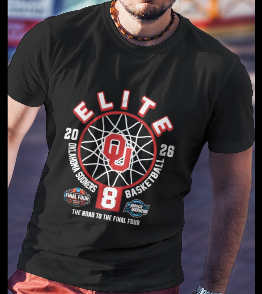 Oklahoma Sooners 2026 Elite Eight The Road To The Final Four Women's Basketball T-Shirt