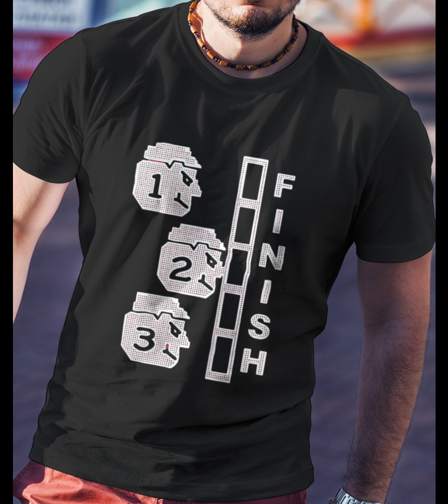 The Great Red Race Cincinnati Reds Finish Line Illustrations T-Shirt